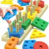 Wooden Sorting and Stacking Montessori Toys