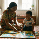 The Best Educational Toys in Lagos to Boost Your Child’s Genius Mom playing with kids