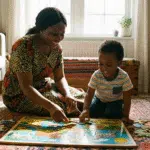 The Best Educational Toys in Lagos to Boost Your Child’s Genius Mom playing with kids