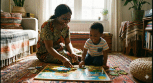 The Best Educational Toys in Lagos to Boost Your Child’s Genius Mom playing with kids