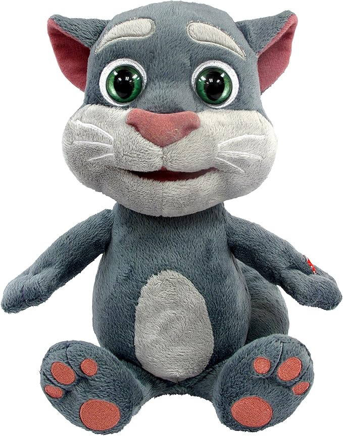 Talking Tom Interactive Plush for Gifted Toddlers 3 talking tom interactive plush for gifted toddlers | language development & communication intelligence toygreat communicators are not born—they are trained through confident self expression, repetition, and emotional safety. talking tom is an intelligent interactive plush designed to activate one of the most powerful predictors of future success: verbal confidence. through advanced talkback technology, tom listens, responds, and mirrors speech—encouraging children to speak clearly, confidently, and creatively. every interaction becomes a rehearsal for articulation, tone control, and expressive language. with authentic sound effects and animated mouth movement, tom transforms passive play into immersive dialogue. children instinctively engage—talking, laughing, and experimenting with language in a pressure free environment that rewards curiosity. this repeated verbal exchange strengthens pronunciation, listening skills, and emotional expression long before classroom demands begin. soft, premium materials provide comfort and emotional security, while intuitive touch controls empower independent play. talking tom is more than a character—it is an early communication partner that builds confidence through play, repetition, and joy. for parents who understand that leadership begins with voice, this is not entertainment. it is early stage communication training—wrapped in familiarity, warmth, and intelligent design.