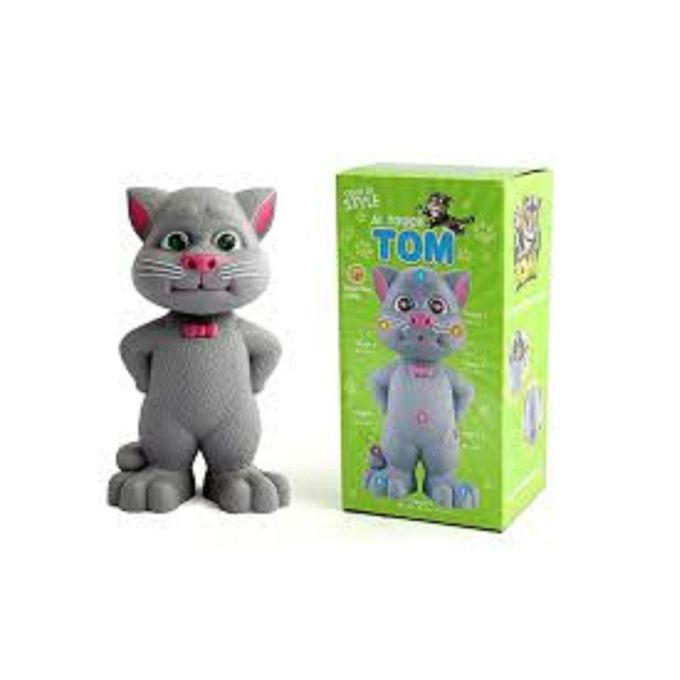 Talking Tom Interactive Plush for Gifted Toddlers 5 talking tom interactive plush for gifted toddlers | language development & communication intelligence toygreat communicators are not born—they are trained through confident self expression, repetition, and emotional safety. talking tom is an intelligent interactive plush designed to activate one of the most powerful predictors of future success: verbal confidence. through advanced talkback technology, tom listens, responds, and mirrors speech—encouraging children to speak clearly, confidently, and creatively. every interaction becomes a rehearsal for articulation, tone control, and expressive language. with authentic sound effects and animated mouth movement, tom transforms passive play into immersive dialogue. children instinctively engage—talking, laughing, and experimenting with language in a pressure free environment that rewards curiosity. this repeated verbal exchange strengthens pronunciation, listening skills, and emotional expression long before classroom demands begin. soft, premium materials provide comfort and emotional security, while intuitive touch controls empower independent play. talking tom is more than a character—it is an early communication partner that builds confidence through play, repetition, and joy. for parents who understand that leadership begins with voice, this is not entertainment. it is early stage communication training—wrapped in familiarity, warmth, and intelligent design.