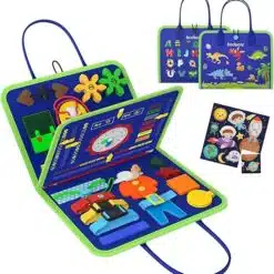 montessori busy board for gifted toddlers | fine motor mastery & cognitive development tool