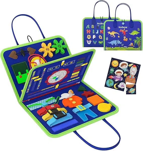 montessori busy board for gifted toddlers | fine motor mastery & cognitive development tool