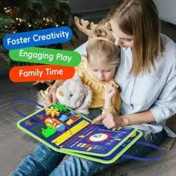 montessori busy board for gifted toddlers | fine motor mastery & cognitive development tool