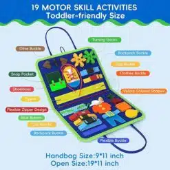 montessori busy board for gifted toddlers | fine motor mastery & cognitive development tool