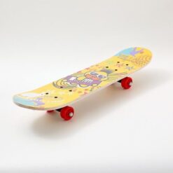 yellow rose double tilted children’s skateboard – balance, focus & motor intelligence trainer for gifted kids