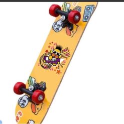 yellow rose double tilted children’s skateboard – balance, focus & motor intelligence trainer for gifted kids