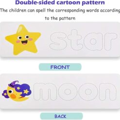 montessori see & spell wooden learning system – early literacy, cognitive development & genius word recognition tool for gifted toddlers