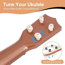 portable mini guitar for gifted kids – early music development tool for creative intelligence & cognitive growth