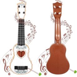 portable mini guitar for gifted kids – early music development tool for creative intelligence & cognitive growth