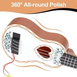 portable mini guitar for gifted kids – early music development tool for creative intelligence & cognitive growth