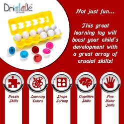 montessori color & shape matching egg toy for gifted toddlers – early cognitive development & executive function learning game