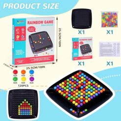 rainbow ball strategy game for gifted kids – logic, decision making & cognitive intelligence puzzle board